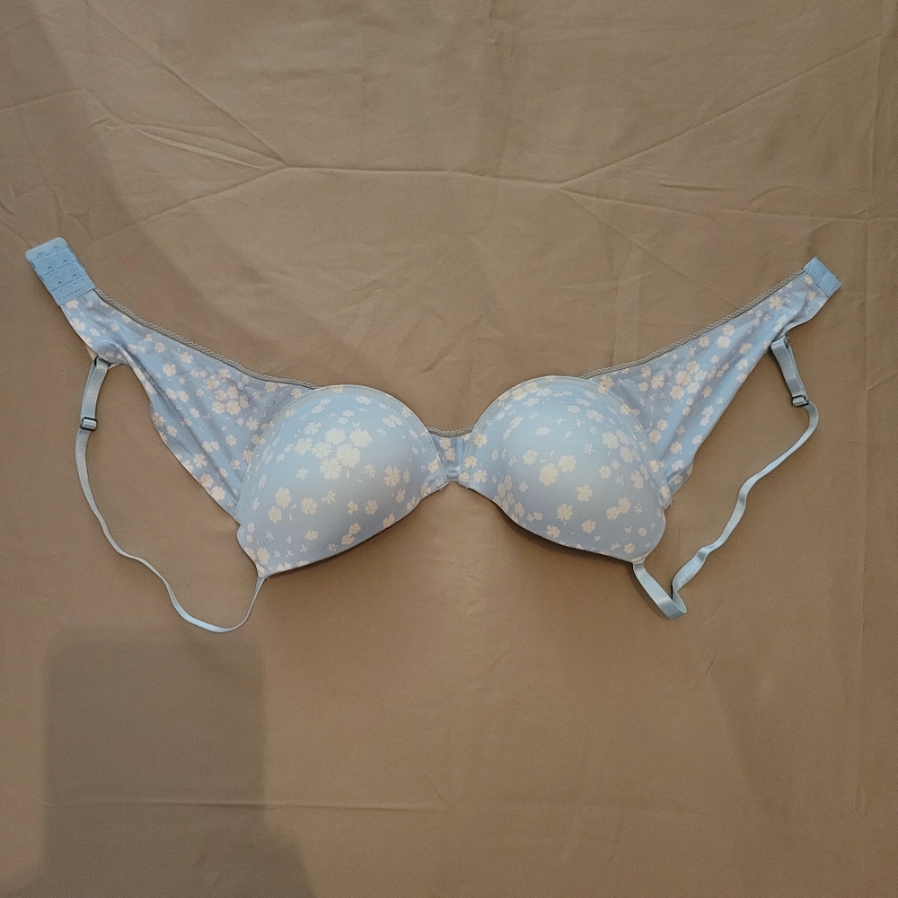 Flower Print Bra